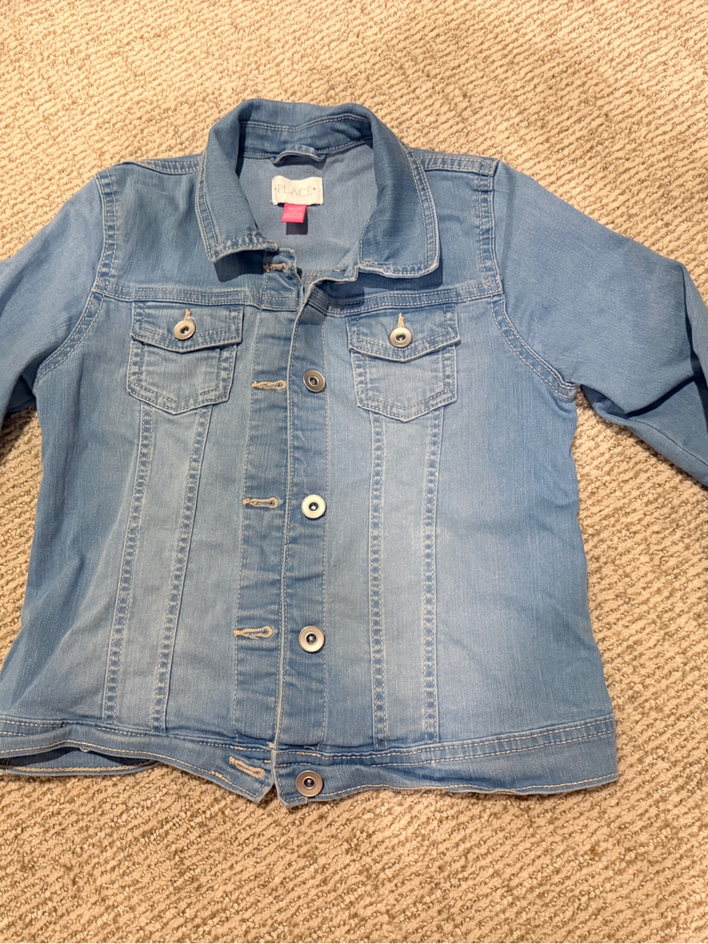 Place Medium Wash Blue Denim Jacket for Kids